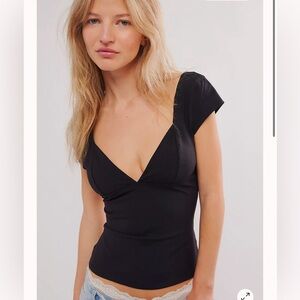 Free People Duo Corset Cami in black